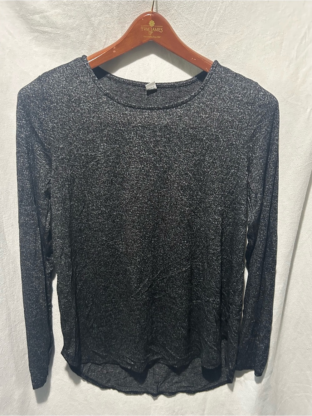 Old Navy Heather Gray Long Sleeve Top Size L Womens